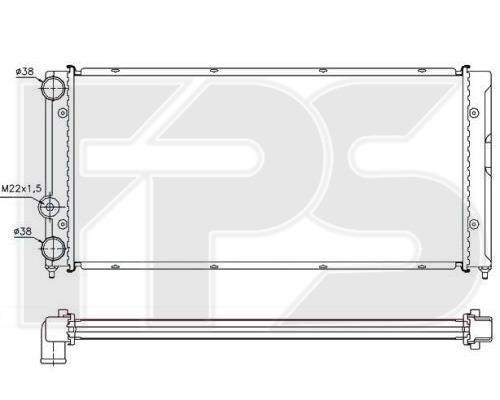 FPS FP 74 A1203-X Radiator, engine cooling FP74A1203X