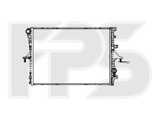 FPS FP 74 A1208-X Radiator, engine cooling FP74A1208X