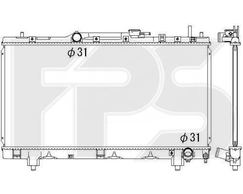 FPS FP 70 A1290-X Radiator, engine cooling FP70A1290X