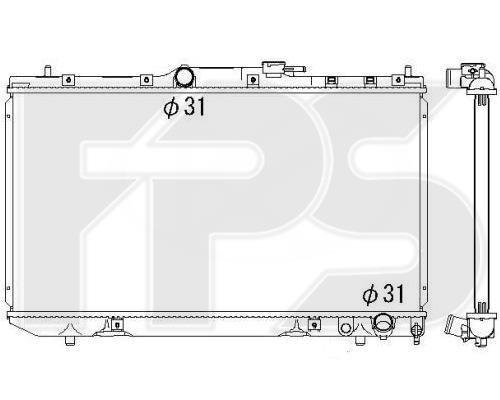 FPS FP 70 A1293-X Radiator, engine cooling FP70A1293X