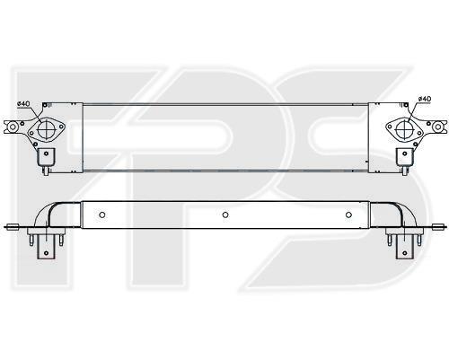 FPS FP 50 T102-X Intercooler, charger FP50T102X