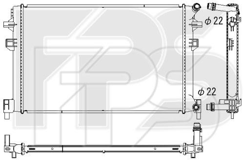 FPS FP 64 A174-X Radiator, engine cooling FP64A174X