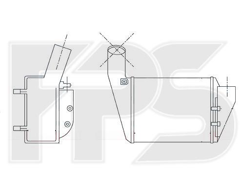 FPS FP 12 T57-X Intercooler, charger FP12T57X