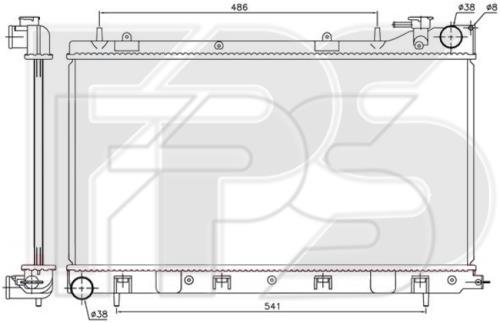 FPS FP 67 A328-X Radiator, engine cooling FP67A328X