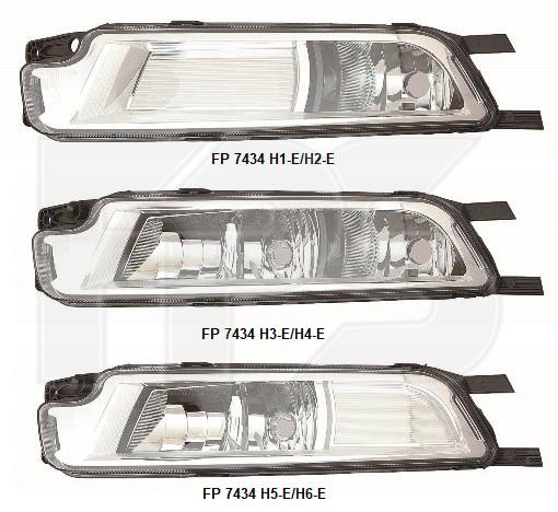 FPS FP 7434 H4-E Fog headlight, right FP7434H4E