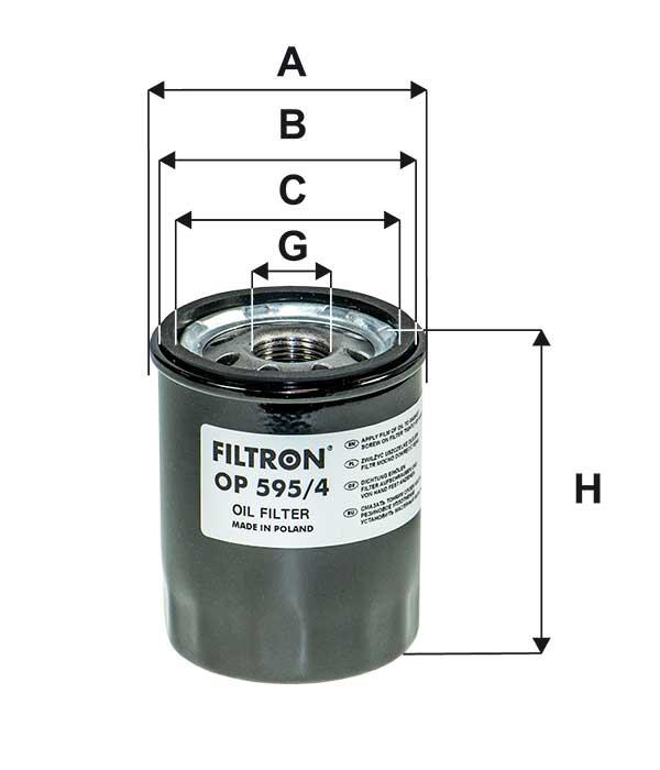 Filtron OP 595/4 Oil Filter OP5954