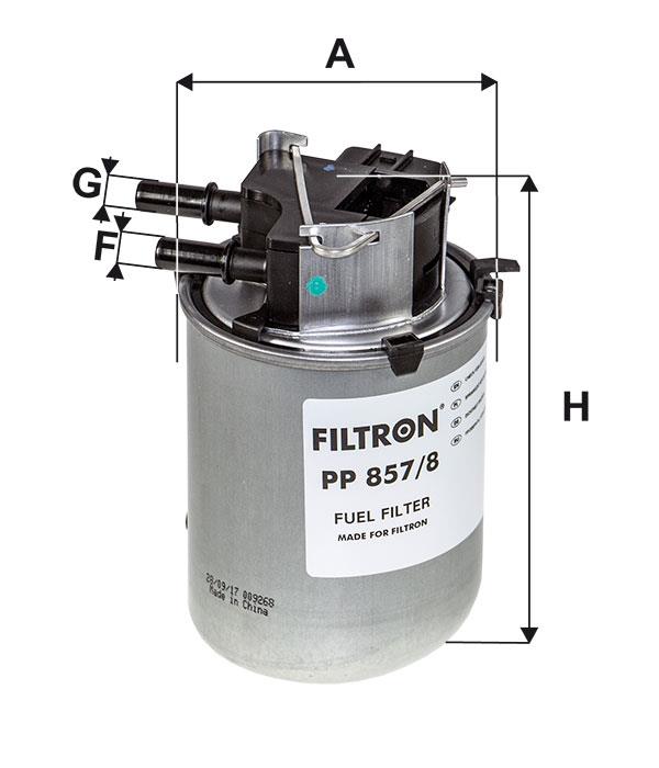 Filtron PP 857/8 Fuel filter PP8578