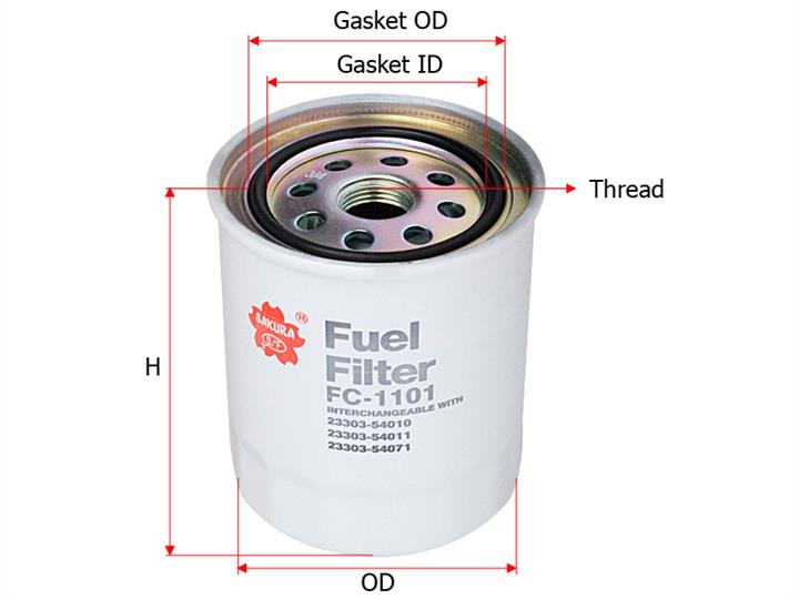 Sakura FC-1101 Fuel filter FC1101