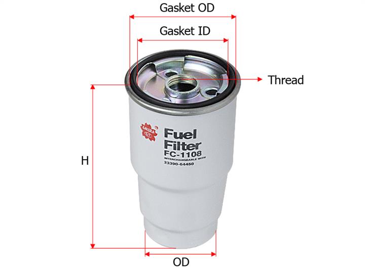Sakura FC-1108 Fuel filter FC1108