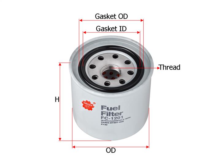 Sakura FC-1201 Fuel filter FC1201
