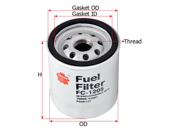 Sakura FC-1205 Fuel filter FC1205