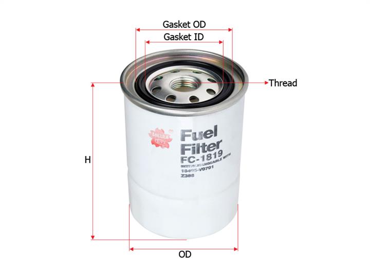 Sakura FC-1819 Fuel filter FC1819