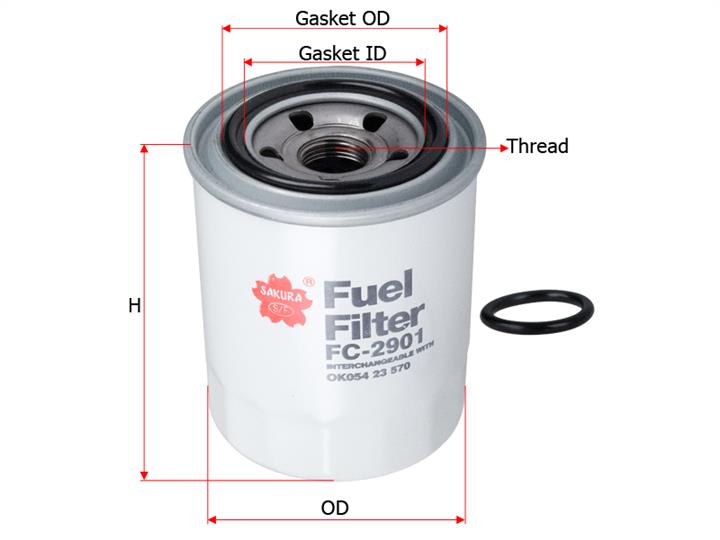 Sakura FC-2901 Fuel filter FC2901