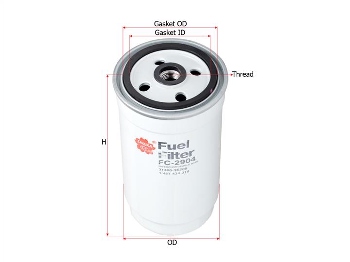 Sakura FC-2904 Fuel filter FC2904