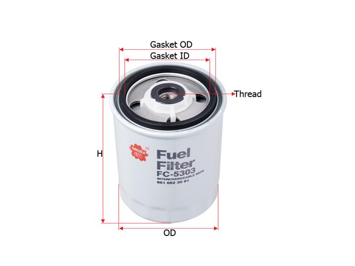 Sakura FC-5303 Fuel filter FC5303