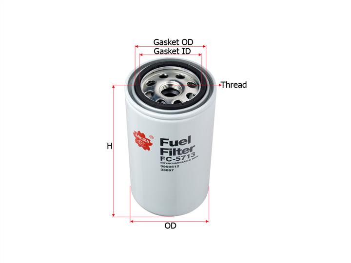 Sakura FC-5713 Fuel filter FC5713