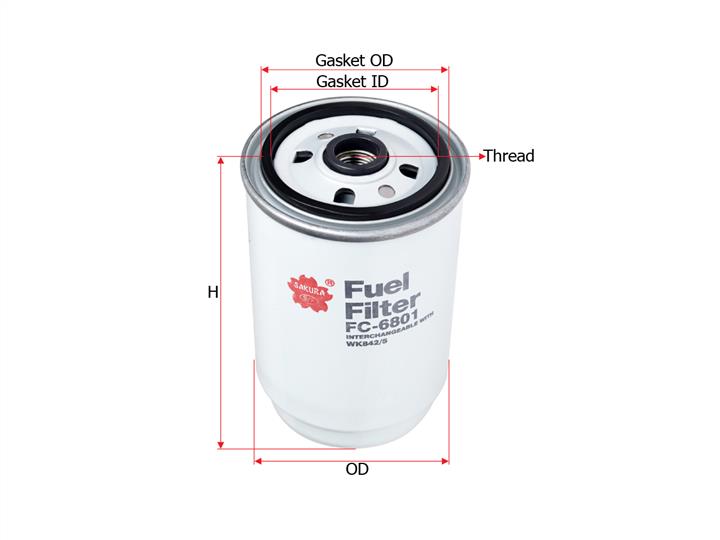 Sakura FC-6801 Fuel filter FC6801