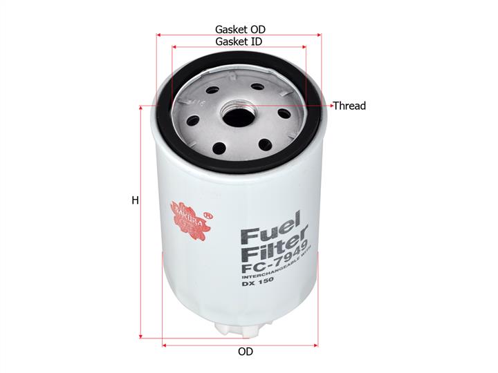Sakura FC-7949 Fuel filter FC7949