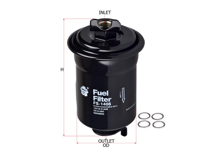 Sakura FS-1406 Fuel filter FS1406