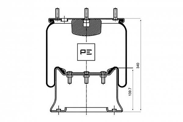 PE Automotive 084.040-71A Boot, air suspension 08404071A