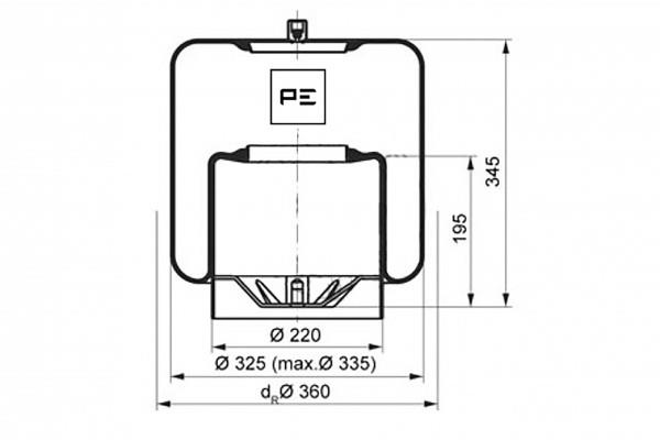 PE Automotive 084.115-71A Boot, air suspension 08411571A