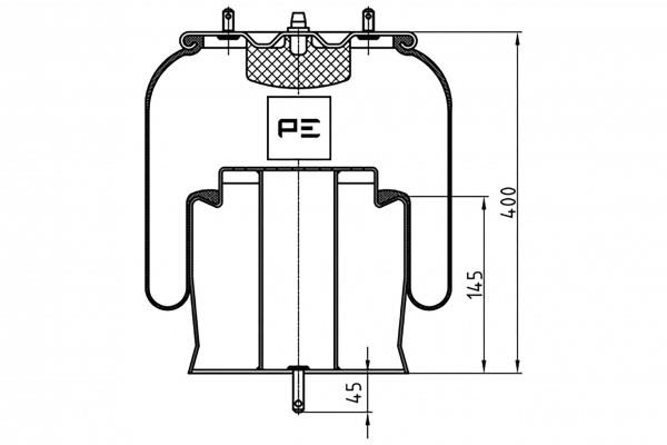 PE Automotive 084.297-71A Boot, air suspension 08429771A