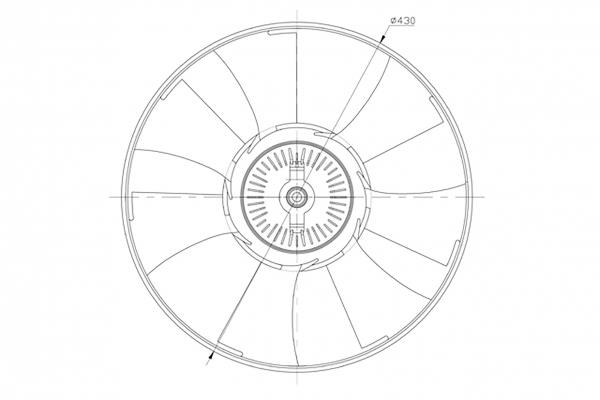 PE Automotive 010.340-00A Fan impeller 01034000A