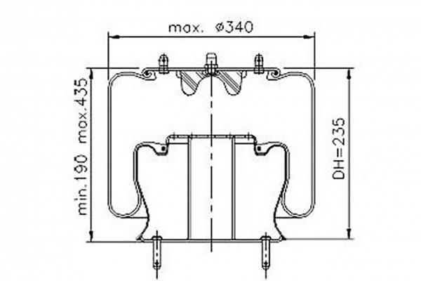 PE Automotive 084.298-71A Boot, air suspension 08429871A