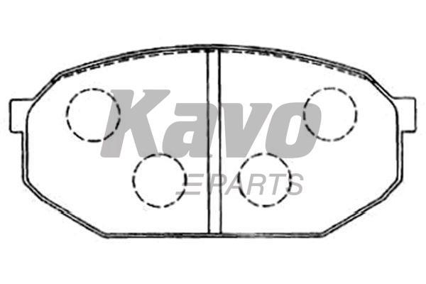 Kavo parts KBP-5555 Brake Pad Set, disc brake KBP5555