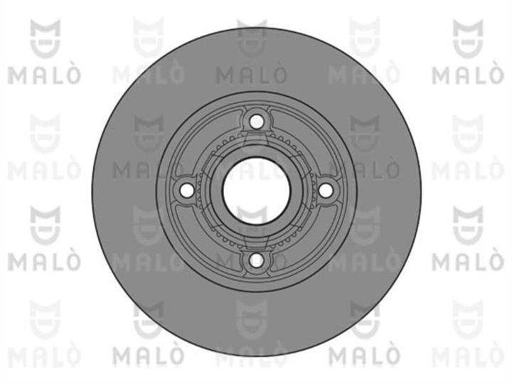 Malo 1110467 Rear brake disc, non-ventilated 1110467