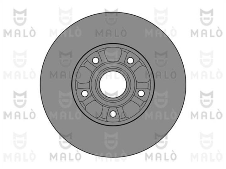 Malo 1110489 Rear brake disc, non-ventilated 1110489