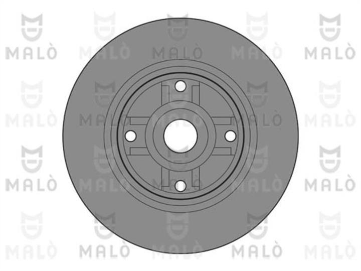 Malo 1110476 Rear brake disc, non-ventilated 1110476