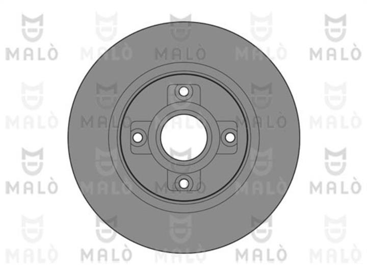 Malo 1110471 Rear brake disc, non-ventilated 1110471