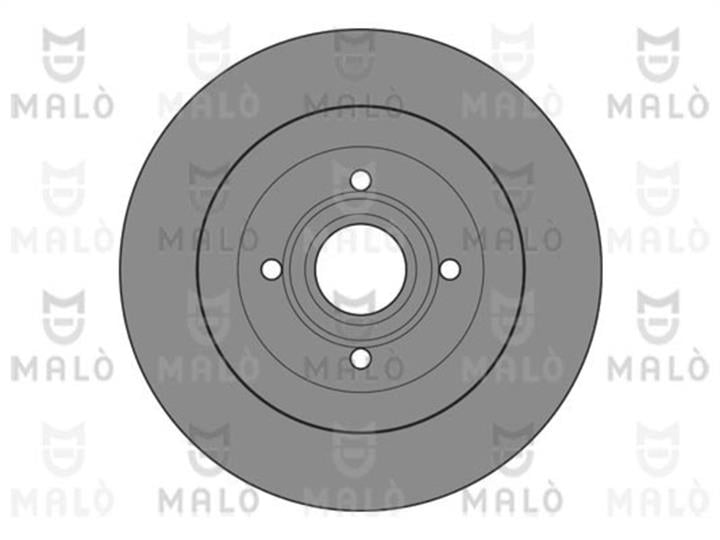 Malo 1110478 Rear brake disc, non-ventilated 1110478
