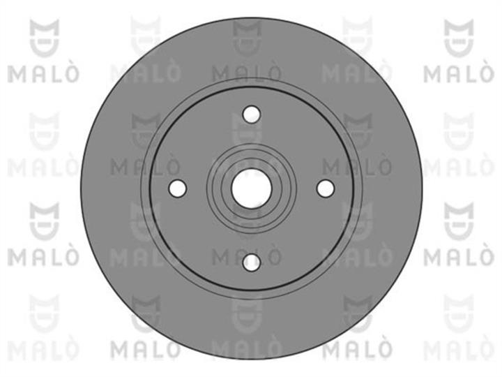 Malo 1110472 Rear brake disc, non-ventilated 1110472