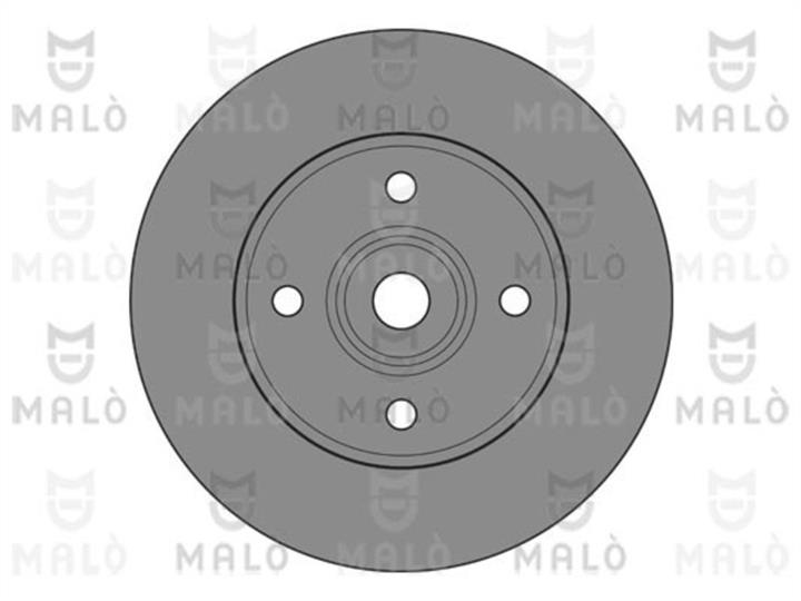Malo 1110490 Rear brake disc, non-ventilated 1110490