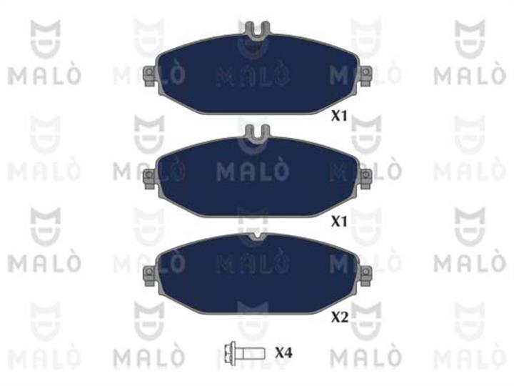 Malo 1051170 Brake Pad Set, disc brake 1051170