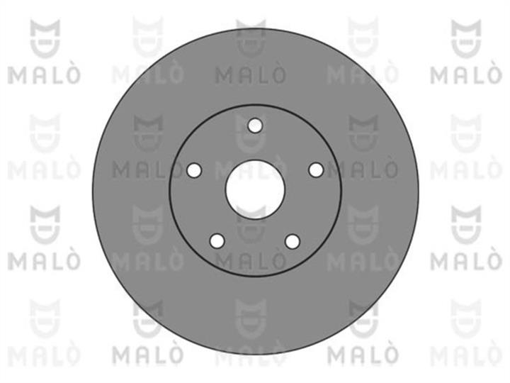 Malo 1110485 Rear brake disc, non-ventilated 1110485