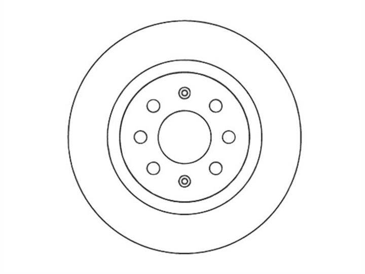 Malo 1110466 Rear brake disc, non-ventilated 1110466