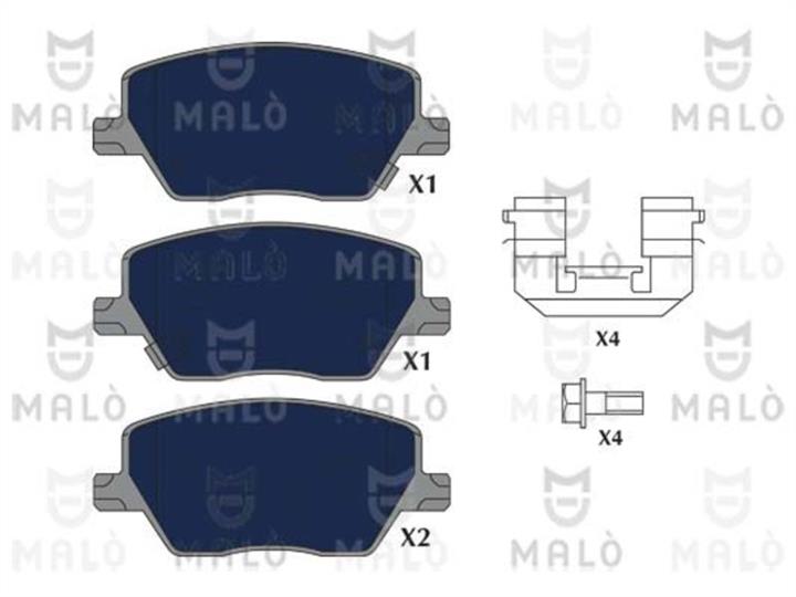 Malo 1051210 Brake Pad Set, disc brake 1051210