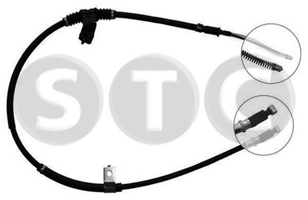 STC T482278 Parking brake cable left T482278