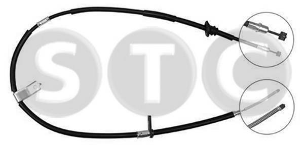 STC T481974 Parking brake cable left T481974