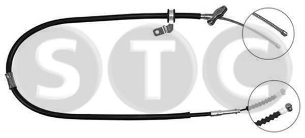 STC T483466 Parking brake cable left T483466