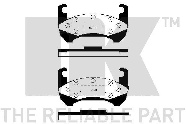 NK 229216 Brake Pad Set, disc brake 229216