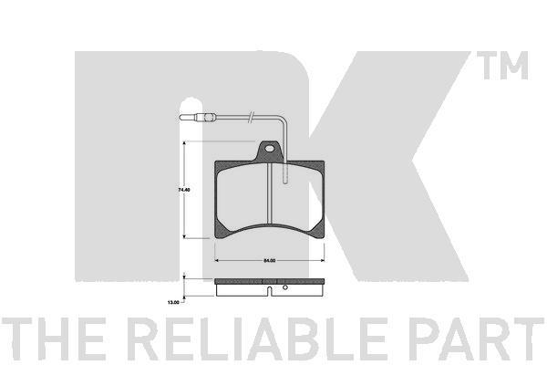 NK 221910 Brake Pad Set, disc brake 221910