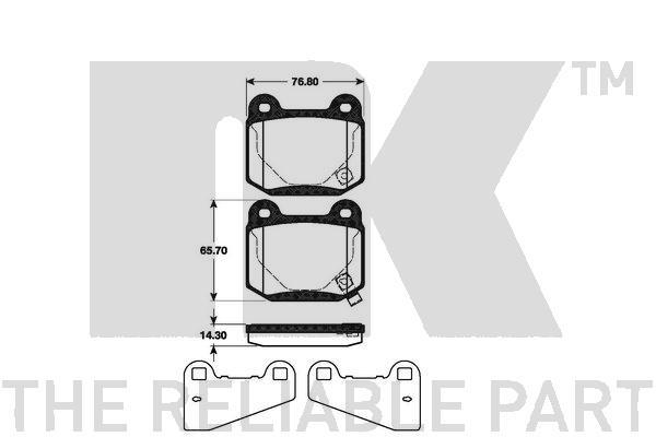 NK 221511 Brake Pad Set, disc brake 221511
