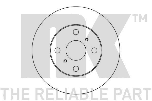 NK 204530 Front brake disc ventilated 204530
