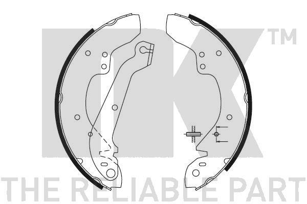 NK 2725358 Parking brake shoes 2725358