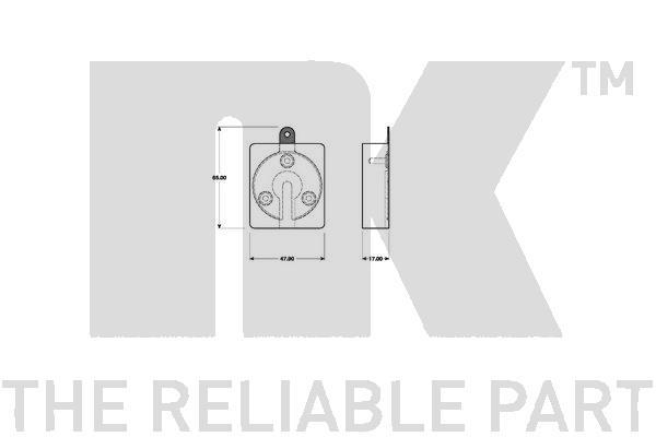 NK 229931 Brake Pad Set, disc brake 229931