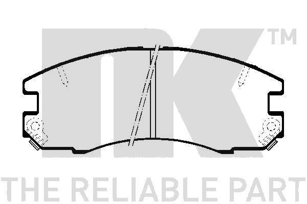 NK 224527 Brake Pad Set, disc brake 224527